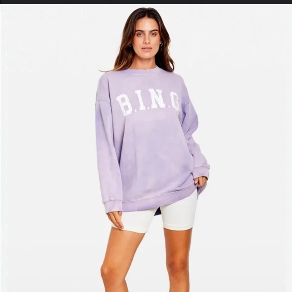 Anine Bing Purple Sweatshirt